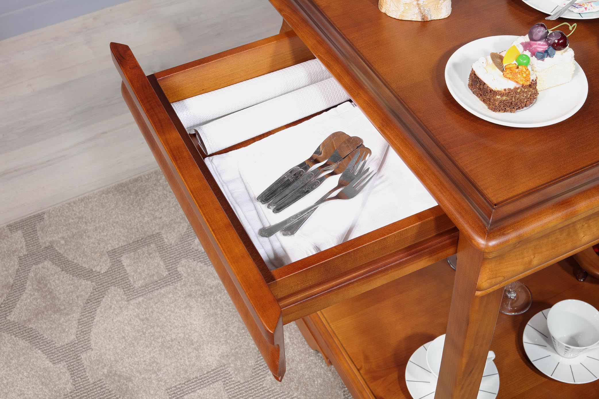 Table Roulant sur Lit, Table de Chevet avec roulettes 160 cm Table