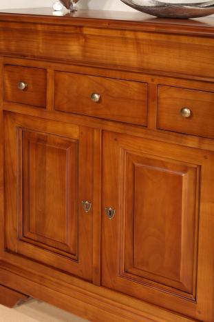 Petit buffet Maria-josée réalisé en Merisier Massif de style Louis Philippe 