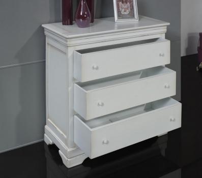 Commode 3 tiroirs Clémence réalisée en Merisier Massif de style Louis Philippe 