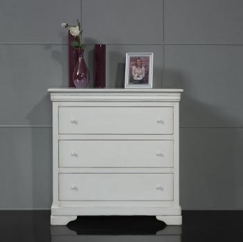 Commode 3 tiroirs Clémence réalisée en Merisier Massif de style Louis Philippe 