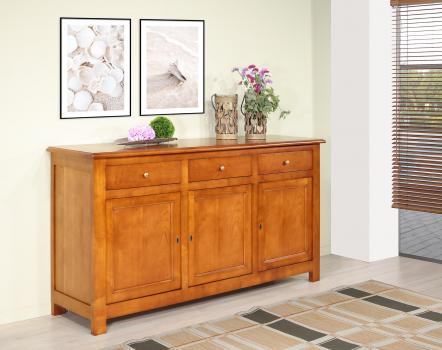 Buffet 3 portes réalisé en Merisier de style Campagnard