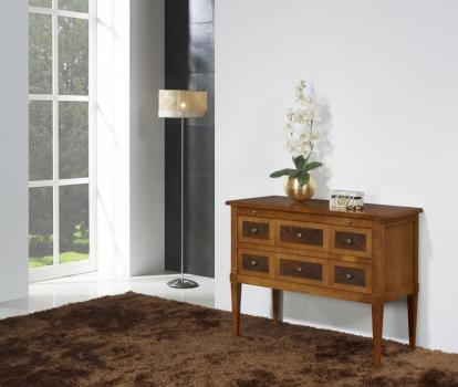 Trés belle commode Juliette 2 tiroirs en Merisier Massif de style Directoire