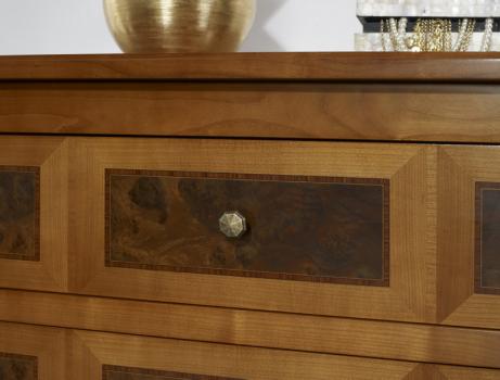 Trés belle commode Juliette 2 tiroirs en Merisier Massif de style Directoire