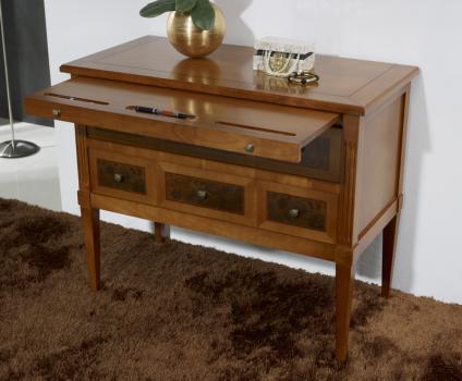 Trés belle commode Juliette 2 tiroirs en Merisier Massif de style Directoire