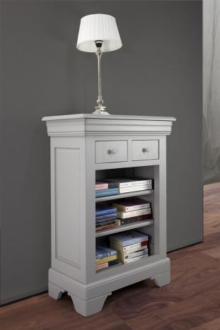 Bibus Lola réalisé en Merisier Massif de style Louis Philippe Finition Gris Patiné SEULEMENT DISPONIBLE