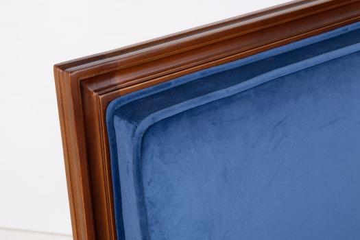 Fauteuil Laura de style Louis XVI réalisé en hêtre massif  Tissu Bleu