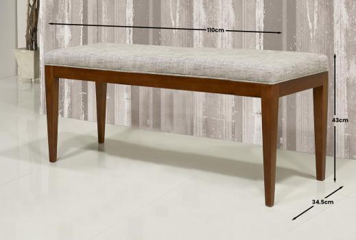 Tabouret de coiffeuse ou de table à écrire réalisé en chêne massif