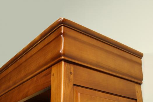 Bibliothèque Emma réalisée en Merisier Massif de style Louis Philippe Longueur 220  cm 