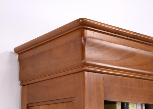 Bibliothéque Béatrice réalisée en Merisier Massif de style Louis Philippe SEULEMENT 1 DISPONIBLE