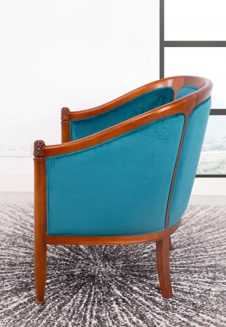 Fauteuil Cabriolet Caroline réalisé en Merisier Massif de style Louis Philippe
