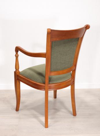 Fauteuil Pauline réalisé en Merisier Massif de style Louis Philippe Seulement 2 disponible