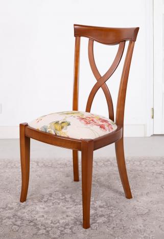 Chaise Lilas réalisée en Merisier Massif de style Louis Philippe