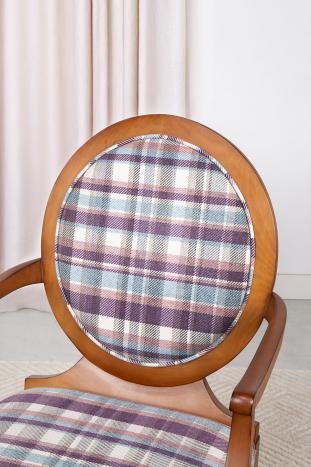 Fauteuil Julia réalisé en hêtre massif Tissu Aldecco SEULEMENT 1 DISPONIBLE