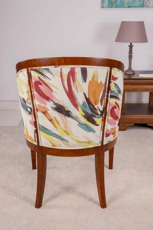 Fauteuil Gisèle réalisé en Frêne Massif de style Louis Philippe 