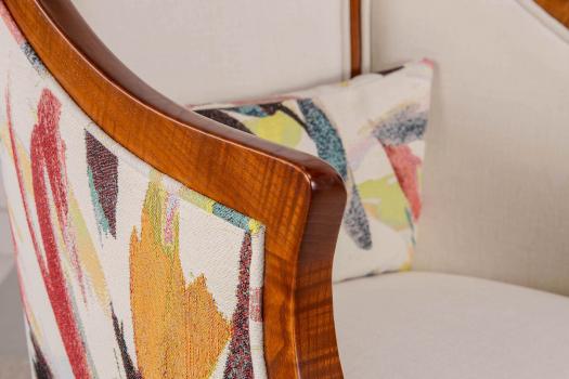 Fauteuil Gisèle réalisé en Frêne Massif de style Louis Philippe 