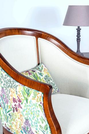 Fauteuil Giséle réalisé en Frêne Massif de style Louis Philippe 