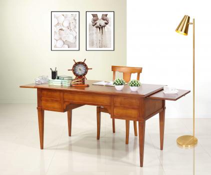 Bureau Ministre 5 tiroirs Louise réalisé en merisier massif de style Directoire 