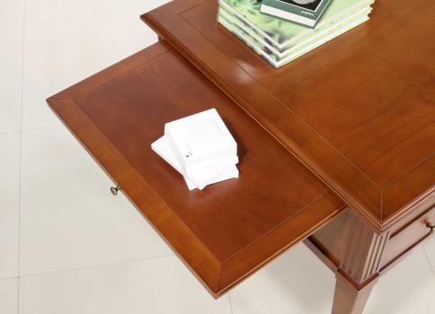 Bureau Ministre 5 tiroirs Louise réalisé en merisier massif de style Directoire 