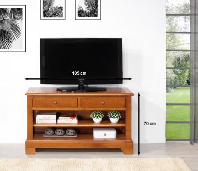 Meuble TV Gabriel en Merisier Massif de style Louis Philippe '