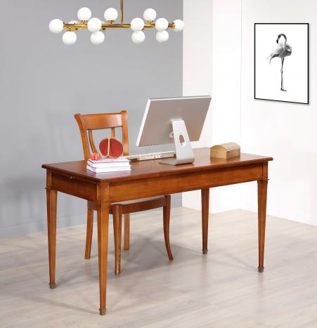 Table à écrire 3 tiroirs Iris réalisée en merisier de style Directoire