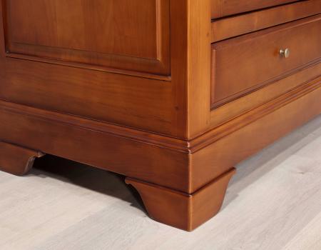 Armoire 2 portes 2 tiroirs Odile réalisée en Merisier Massif de style Louis Philippe SEULEMENT 1 DISPONIBLE