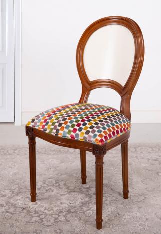 Chaise Clothilde réalisée en Hêtre Massif de style Louis XVI SEULEMENT 1 DISPONIBLE