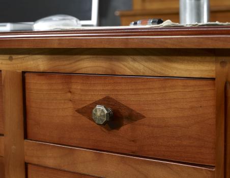 Bureau Ministre Nicolas réalisé en Merisier Massif de style Directoire 