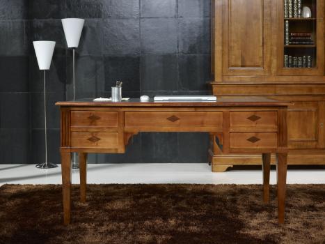 Bureau Ministre Nicolas réalisé en Merisier Massif de style Directoire 