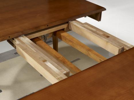 Table Ovale Estelle 180x120 réalisée en Merisier Massif de style Louis Philippe avec 5 ALLONGES DE 40 CM 