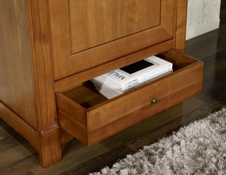 Armoire ou Bonnetière 1 porte 1 tiroir de style Directoire réalisée en Merisier Massif 