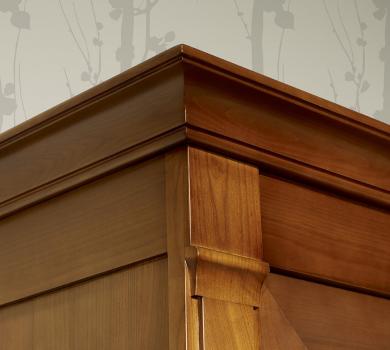 Armoire ou Bonnetière 1 porte 1 tiroir de style Directoire réalisée en Merisier Massif 