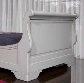 Lit Caroline 90x190 réalisé en Merisier Massif de style Louis Philippe