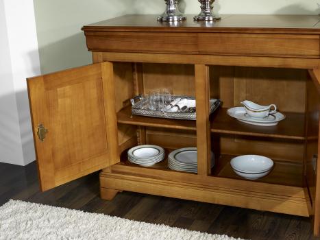 Buffet 3 portes Estelle réalisé en Merisier massif de style Louis Philippe