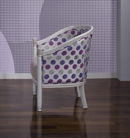 Fauteuil Cabriolet Elena réalisé en Hêtre Massif de style Louis Philippe