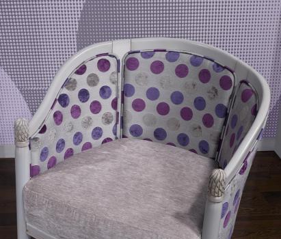 Fauteuil Cabriolet Elena réalisé en Hêtre Massif de style Louis Philippe