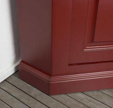 Meuble d'angle TV  2 portes en merisier massif de style Louis Philippe 