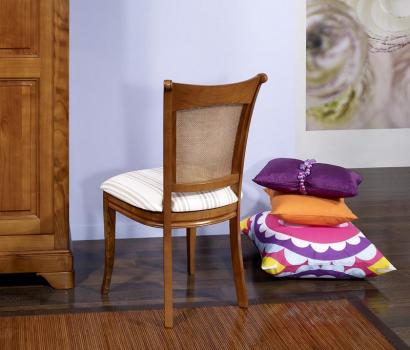 Chaise Ambre réalisée en Merisier de style Louis Philippe