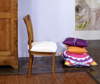 Chaise Ambre réalisée en Merisier de style Louis Philippe
