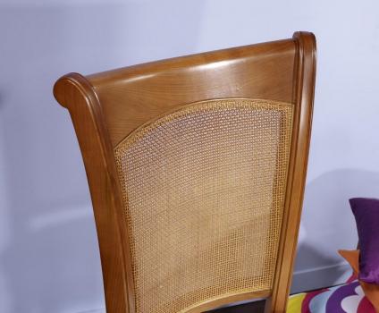 Chaise Ambre réalisée en Merisier de style Louis Philippe