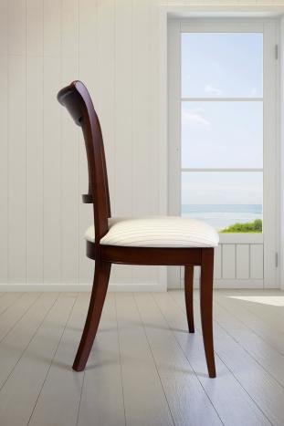 Lot de 2 Chaises Ambre réalisée en Merisier de style Louis Philippe