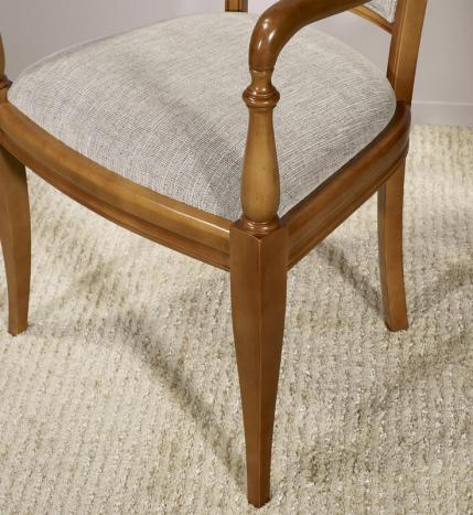 Fauteuil Pauline réalisé en Merisier Massif de style Louis Philippe 