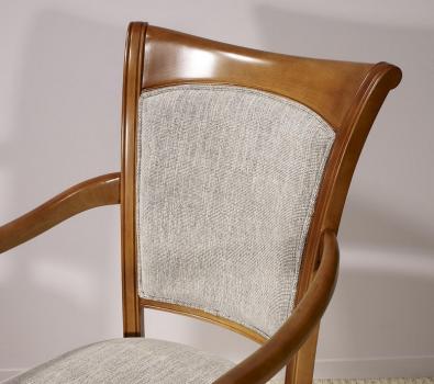 Fauteuil Pauline réalisé en Merisier Massif de style Louis Philippe 