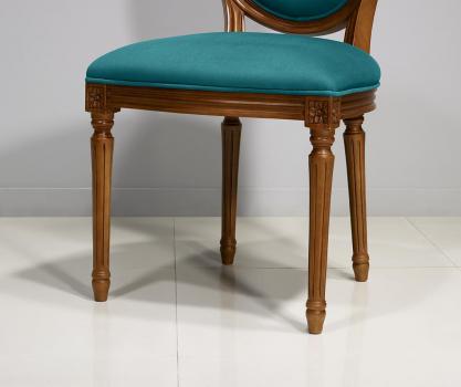 Chaise Emeline réalisée en Merisier Massif de style Louis XVI