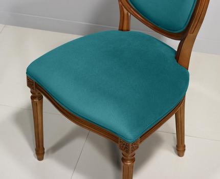 Chaise Emeline réalisée en Merisier Massif de style Louis XVI