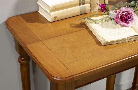 Console ou table Extensible Catherine réalisée en Merisier de style Louis Philippe 