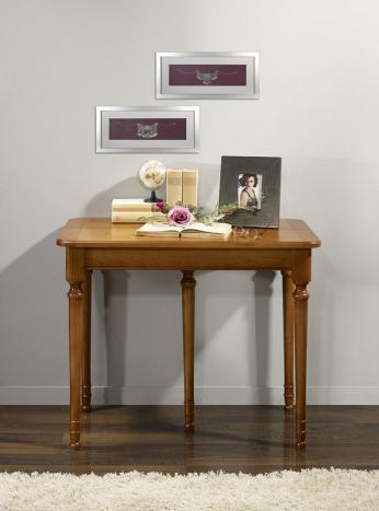 Console ou table Extensible Catherine réalisée en Merisier de style Louis Philippe 