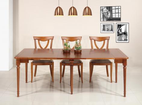 Console ou table Extensible Catherine réalisée en Merisier de style Louis Philippe 