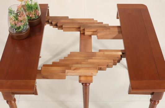 Console ou table Extensible Catherine réalisée en Merisier de style Louis Philippe 