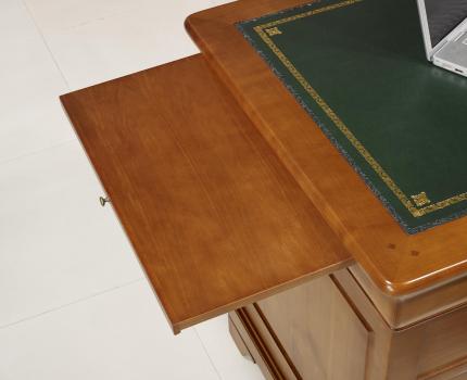 Bureau Ministre 9 tiroirs Salomé réalisé en Merisier Massif de style Louis Philippe 