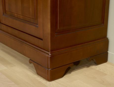 Buffet 2 portes Salomé réalisé en Merisier Massif de style Louis Philippe  Finition Merisier Doré Soutenu